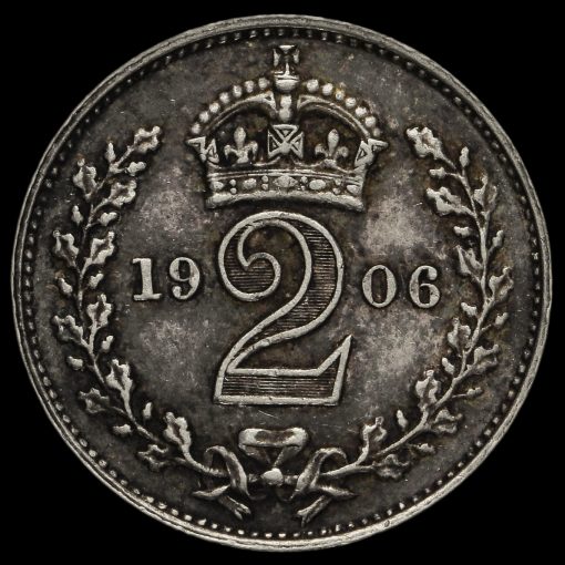 1906 Edward VII Silver Maundy Twopence Reverse