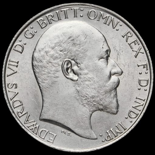 1908 Edward VII Silver Florin Obverse