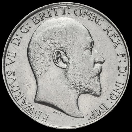 1910 Edward VII Silver Florin Obverse