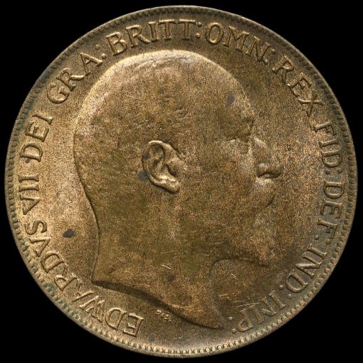 1910 Edward VII Penny Obverse