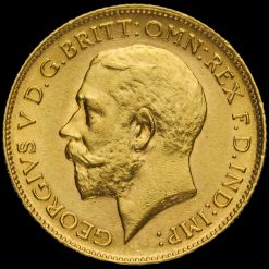 1913 George V Gold Half Sovereign Obverse