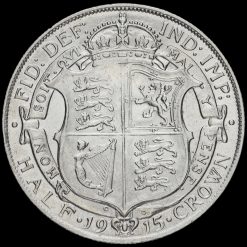 1915 George V Silver Half Crown Reverse