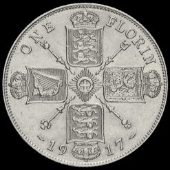 1917 George V Silver Florin Reverse