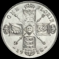 1918 George V Silver Florin Reverse