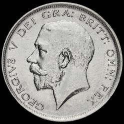 1918 George V Silver Half Crown Obverse