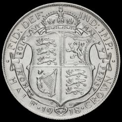 1918 George V Silver Half Crown Reverse