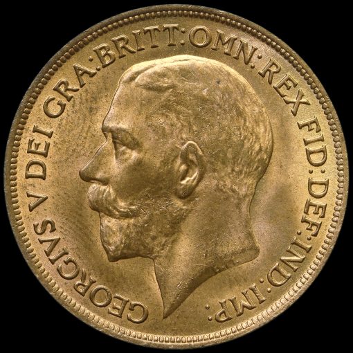 1918 George V Penny Obverse