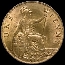 1918 George V Penny Reverse