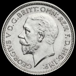 1927 George V Proof Silver Sixpence Obverse
