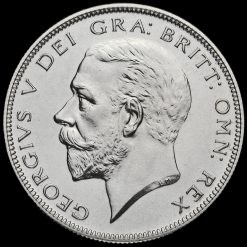 1927 George V Silver Proof Half Crown Obverse