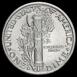 USA 1929 Silver Mercury Dime Reverse