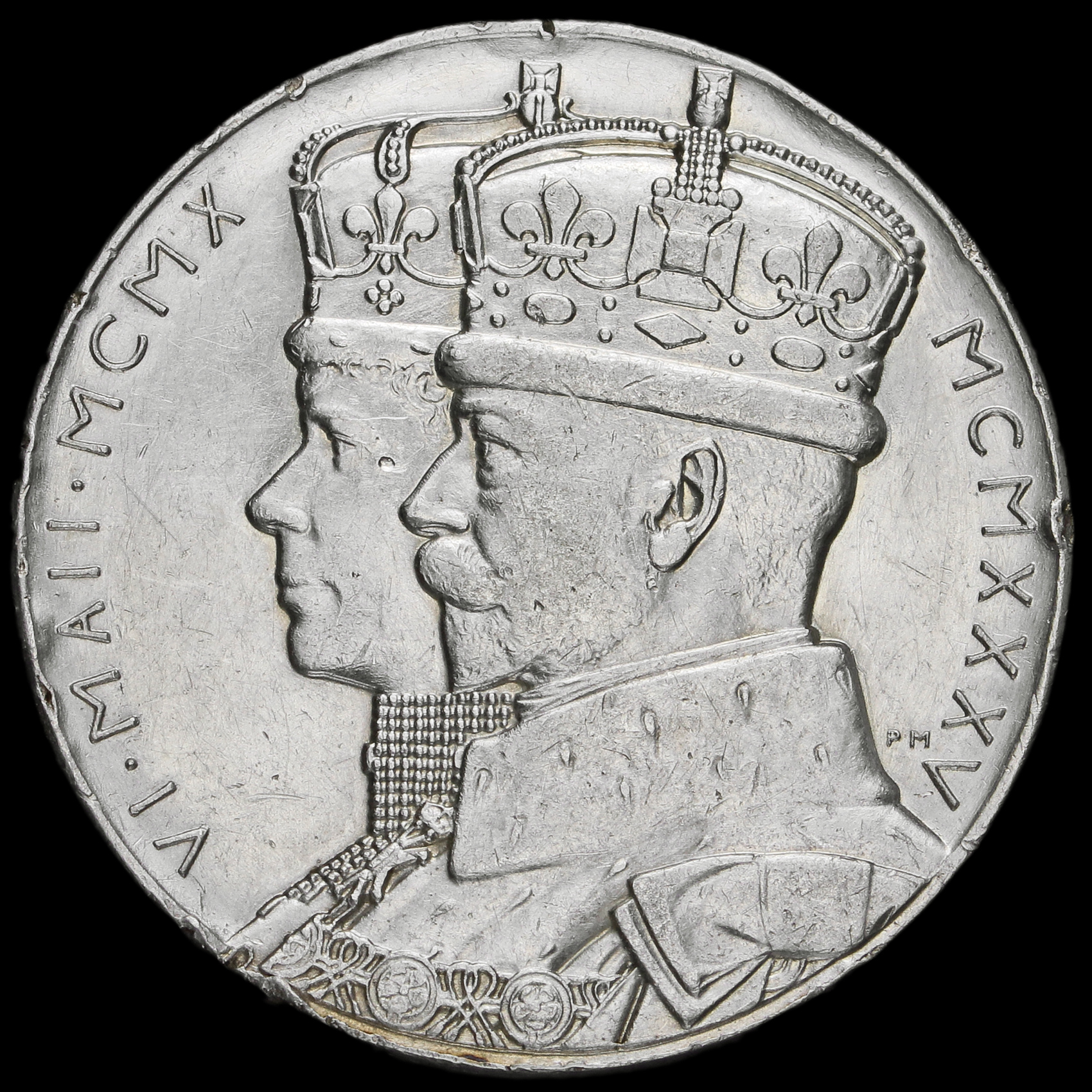 1935 George V Official Silver Jubilee Medal Obverse