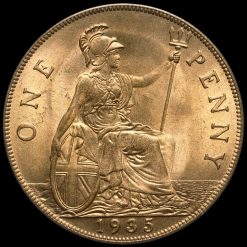 1935 George V Penny Reverse