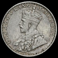 British India 1936 George V Silver 1/4 Rupee Obverse