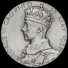 1937 King George VI and Queen Elizabeth Silver Coronation Medal Obverse