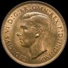 1940 George VI Penny Obverse