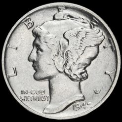 USA 1942 Silver Mercury Dime Obverse