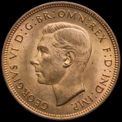 1943 George VI Halfpenny Obverse