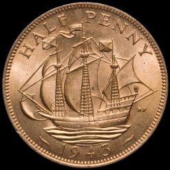 1943 George VI Halfpenny Reverse