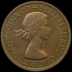 1953 Elizabeth II Proof Penny Obverse