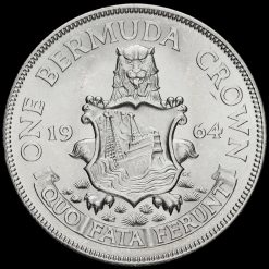 Bermuda 1964 Elizabeth II Silver Crown Reverse
