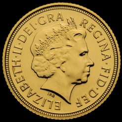 2009 Elizabeth II 22ct Gold Half Sovereign Obverse
