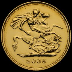 2009 Elizabeth II 22ct Gold Half Sovereign Reverse