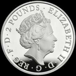 2021 Lunar Year of the Ox One Ounce Silver Proof Coin Obverse