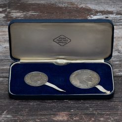 1969 Prince of Wales Investiture Two Silver Proof Medals Set with Box & CoA