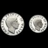 1969 Prince of Wales Investiture Two Silver Proof Medals Set with Box & CoA Obverse