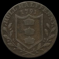 1791 Yorkshire, Hull Halfpenny Token Reverse