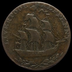1793 Liverpool, Halfpenny Token Obverse