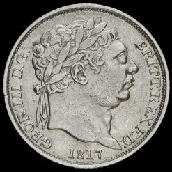 1817 George III Milled Silver Sixpence Obverse