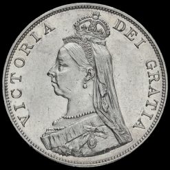 1887 Queen Victoria Jubilee Head Silver Double Florin Obverse
