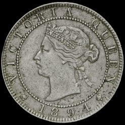 Jamaica 1894 Queen Victoria One Penny Obverse
