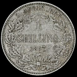 South Africa 1897 Silver Shilling Reverse