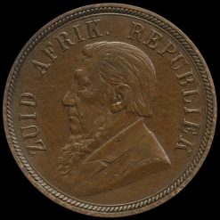 South Africa 1898 Bronze Penny Obverse