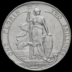 1902 Edward VII Silver Florin Reverse