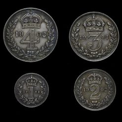 1902 Edward VII Silver Maundy Set Reverse