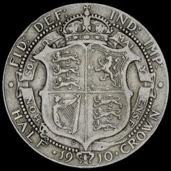 1910 Edward VII Silver Half Crown Reverse