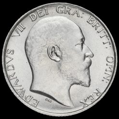 1910 Edward VII Silver Shilling Obverse