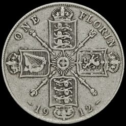 1912 George V Silver Florin Reverse