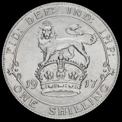 1917 George V Silver Shilling Reverse