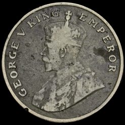 British India 1919 George V 8 Annas Obverse