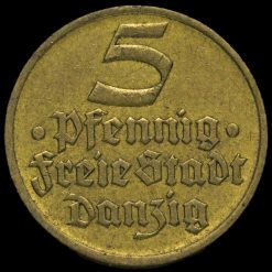 Free City of Danzig 1932 5 Pfennig Obverse
