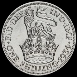 1934 George V Silver Shilling Reverse