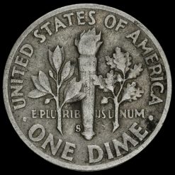USA 1951 Roosevelt Silver Dime Reverse