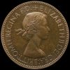 1953 Elizabeth II Proof Halfpenny Obverse
