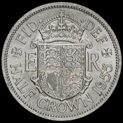 1955 Queen Elizabeth II Half Crown Reverse