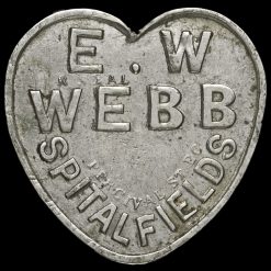 E W Webb Spitalfields 1 Shilling Market Token Reverse